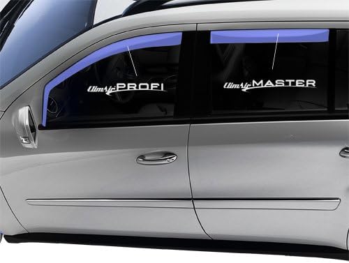 ClimAir Windabweiser Master Schwarz (Hinten) kompatibel mit Ford Focus 5 türer 2004-2011 Set für Hec