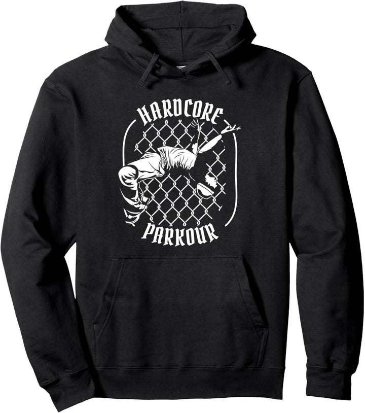 Hardcore Parkour Training Parkoursport Traceur Profi Parkour Pullover Hoodie