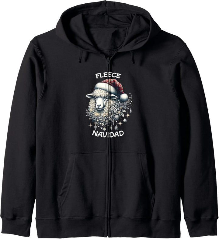 Frohe Weihnachten Lustiges Schaf Weihnachtsfeier Kapuzenjacke