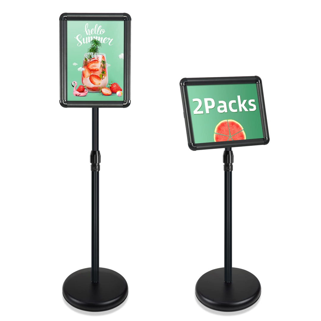 Mutualsign 2 Packungen A4-Schilderhalter Ständer Display Poster Ständer Werbung Schnapprahmen Schild