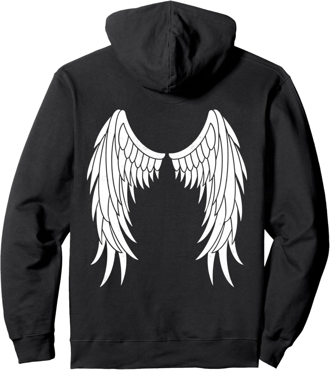 Engelsflügel Flügel Engel weiss Vintage Pullover Hoodie