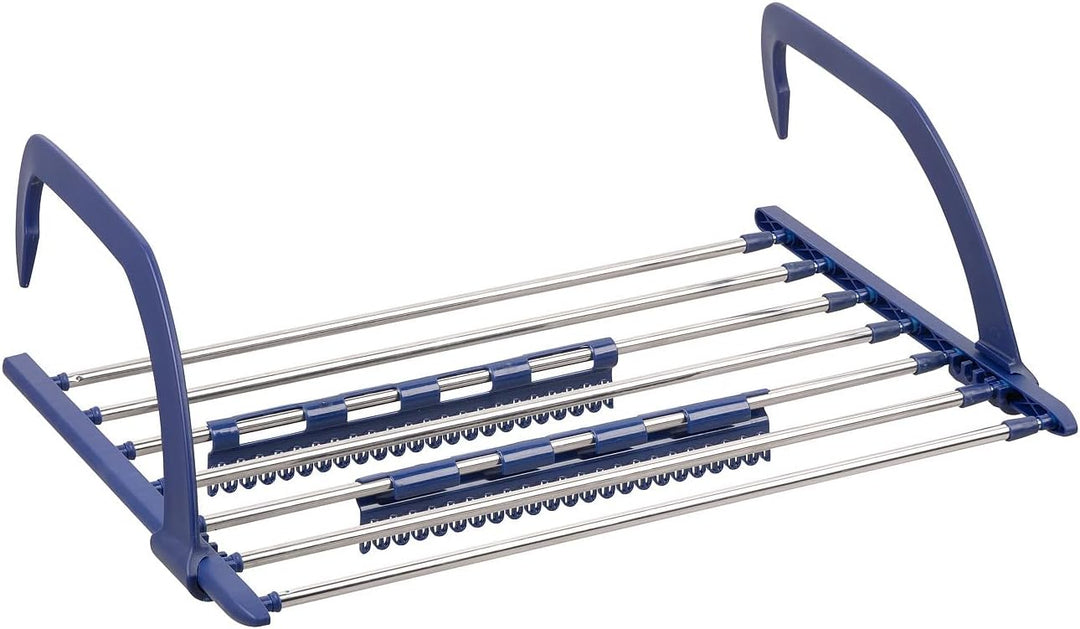 PEARL Handtuchhalter: Premium-Teleskop-Wäschetrockner f. Heizkörper &amp; Balkon, 4 m ausziehbar (Balkon