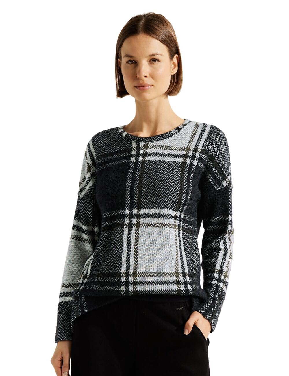 Cecil Damen Langarmshirt XXL Schwarz, XXL Schwarz