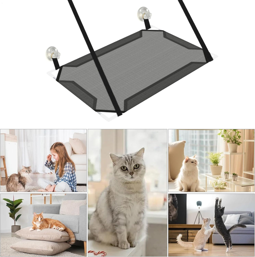 Cat Window Perch, Indoor Hammock Bed, Suction Cup Mounted Shelf, Breathable Sleeping Platforms, Spac
