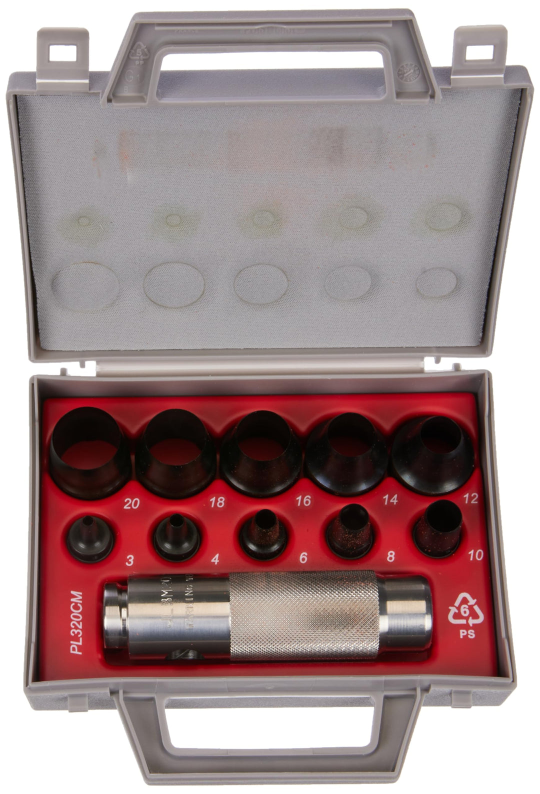 Paffrath Satz koppelbare Lochstanzer, Durchmesser 3-20 mm, 0800320