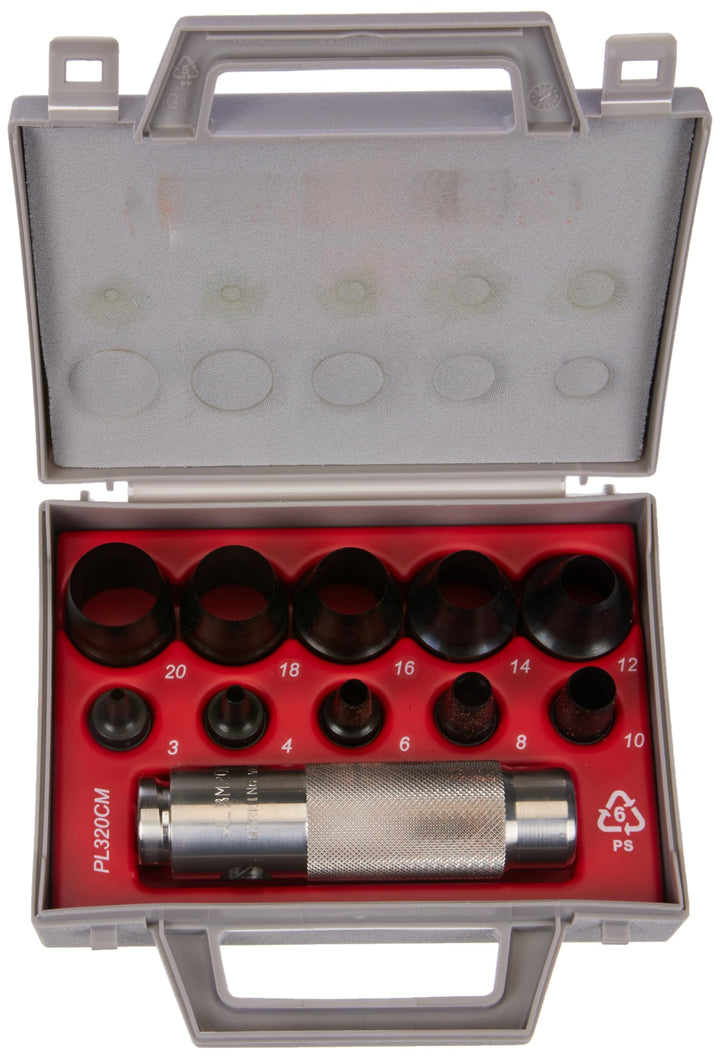 Paffrath Satz koppelbare Lochstanzer, Durchmesser 3-20 mm, 0800320