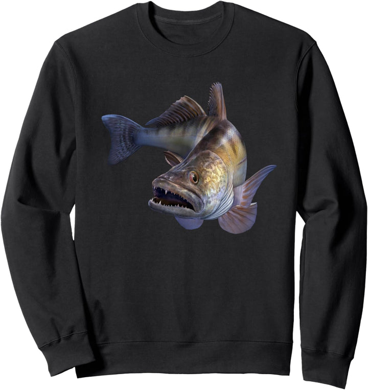 Zander Geschenk zum Raubfische angeln und fangen Sweatshirt