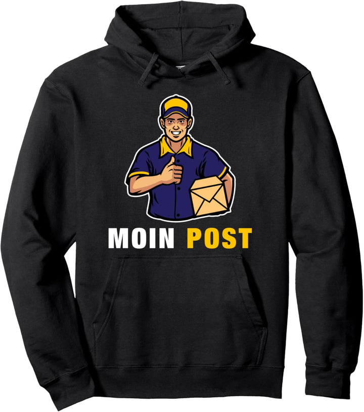 Moin Post Outfit Norden Postbote Zusteller Briefträger Pullover Hoodie