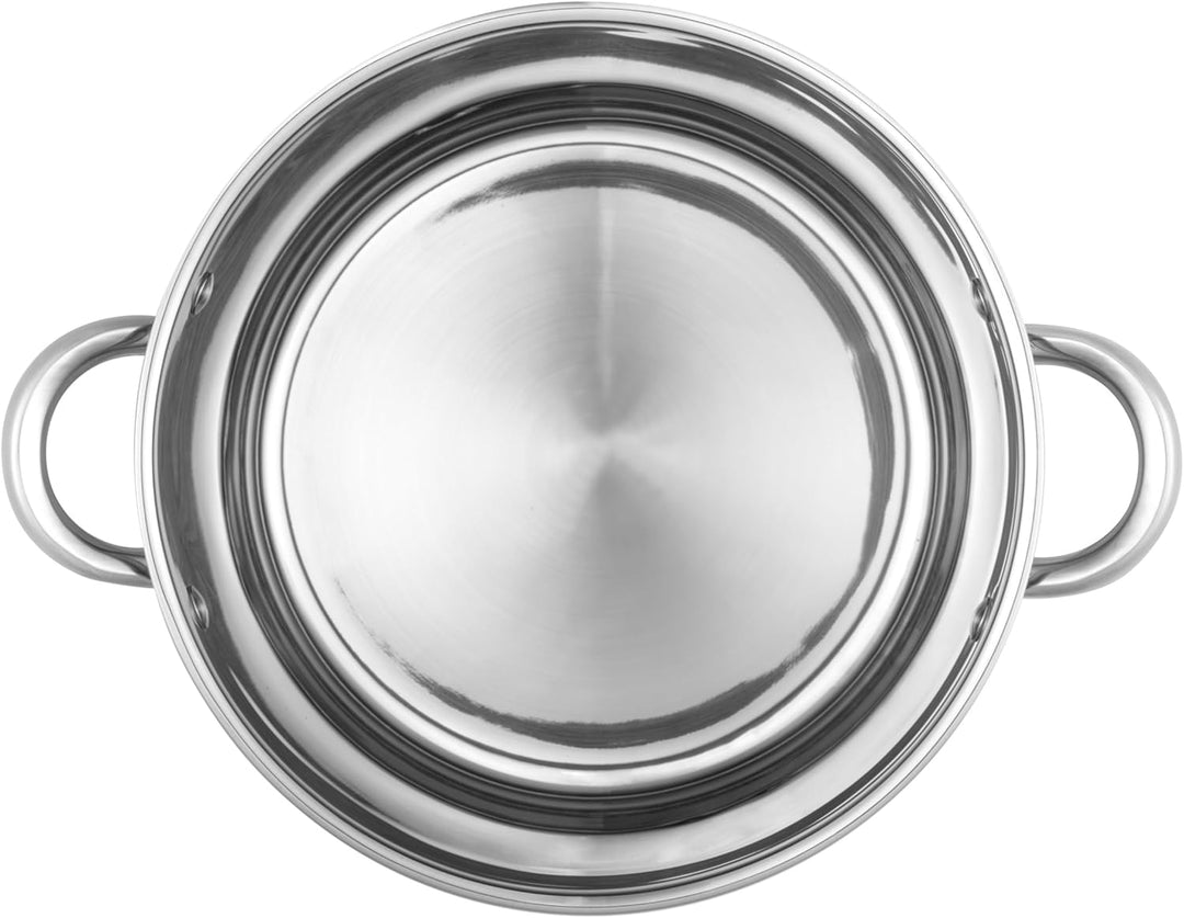 Russell Hobbs Classic Collection 30 cm Suppentopf – Kochtopf aus Edelstahl, Deckel aus gehärtetem Gl