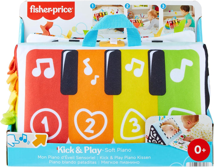 FISHER-PRICE Kick &amp; Play Soft Piano - Weiches und tragbares Pianospielzeug, mitwachsendes Design, bu