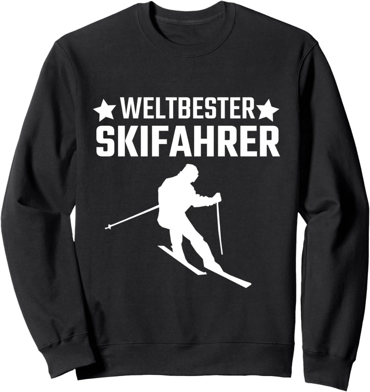 Skifahren Heartbeat Skifahrer Geschenk Sweatshirt