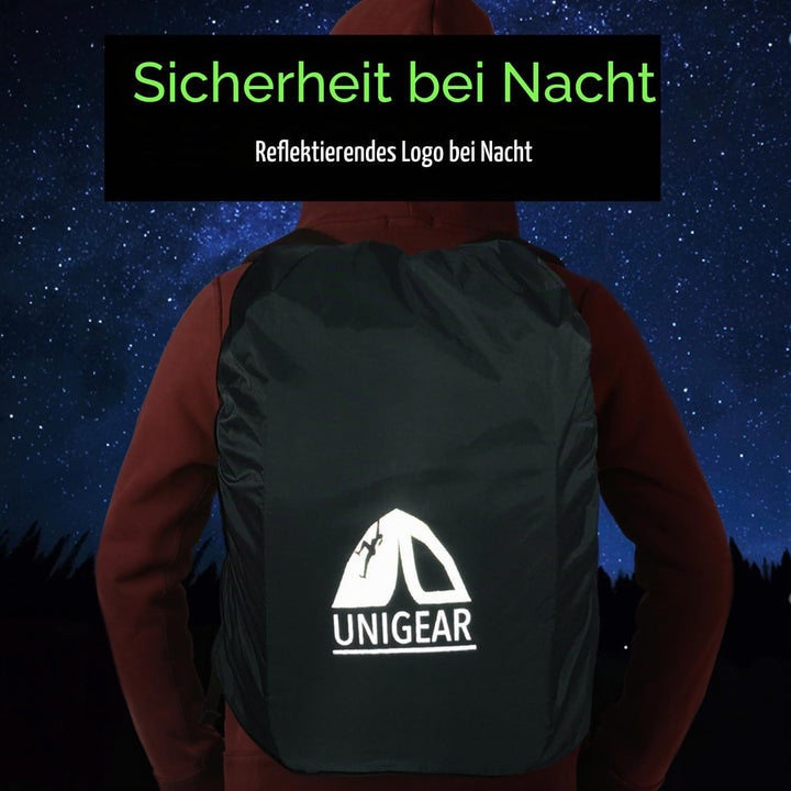 Unigear Regenschutz für Rucksäcke Schulranzen mit Reflektor, wasserdichte Regenhülle Rucksack Cover