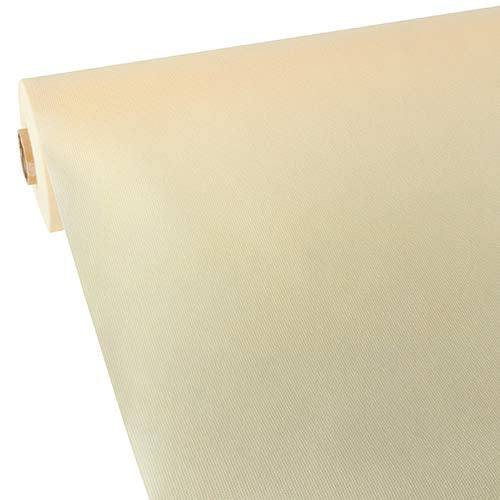 Papstar, Tischdecke, stoffähnlich, Vlies "soft selection" 40 m x 1,18 m creme, #84192
