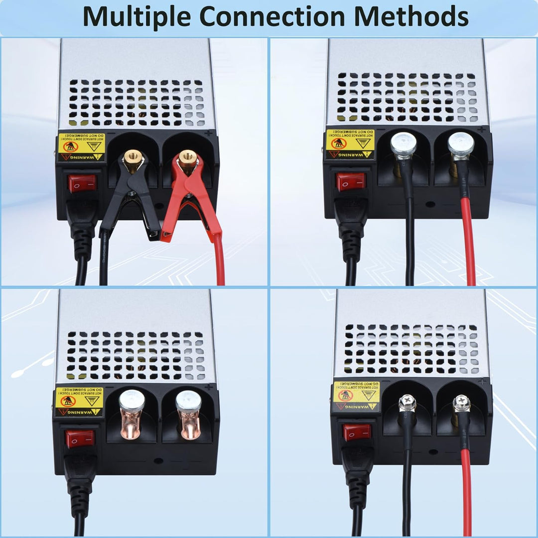 NUOFUWEI DC 12V 100A 1200W Netzteil Transformator Schalternetzteil 230V AC auf DC Netzteil 12Volt 10