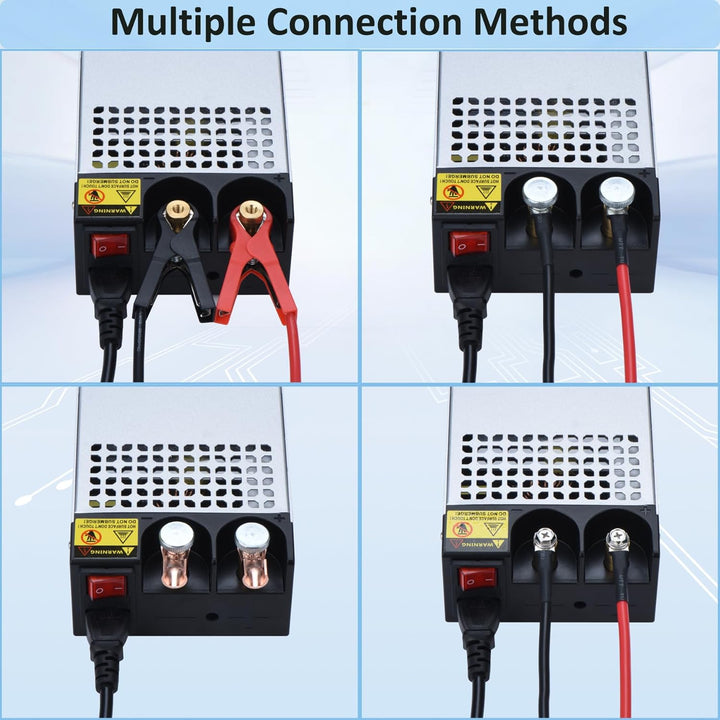 NUOFUWEI DC 12V 100A 1200W Netzteil Transformator Schalternetzteil 230V AC auf DC Netzteil 12Volt 10