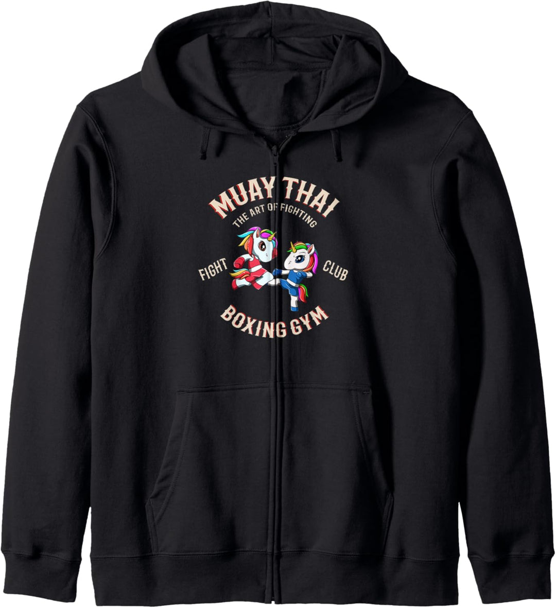 Niedliche Muay Thai Einhörner - MMA Fighting Thai Boxing Kapuzenjacke