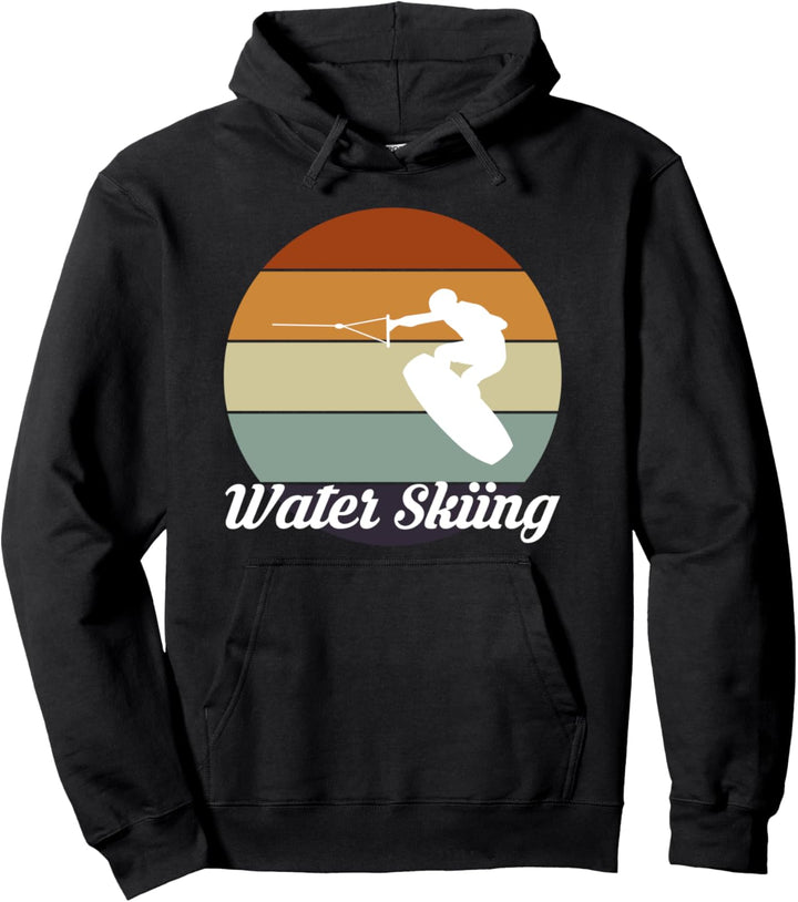 Retro Wakesurf Wakeboard Wakeboarder Wellen Wakeboarding Pullover Hoodie