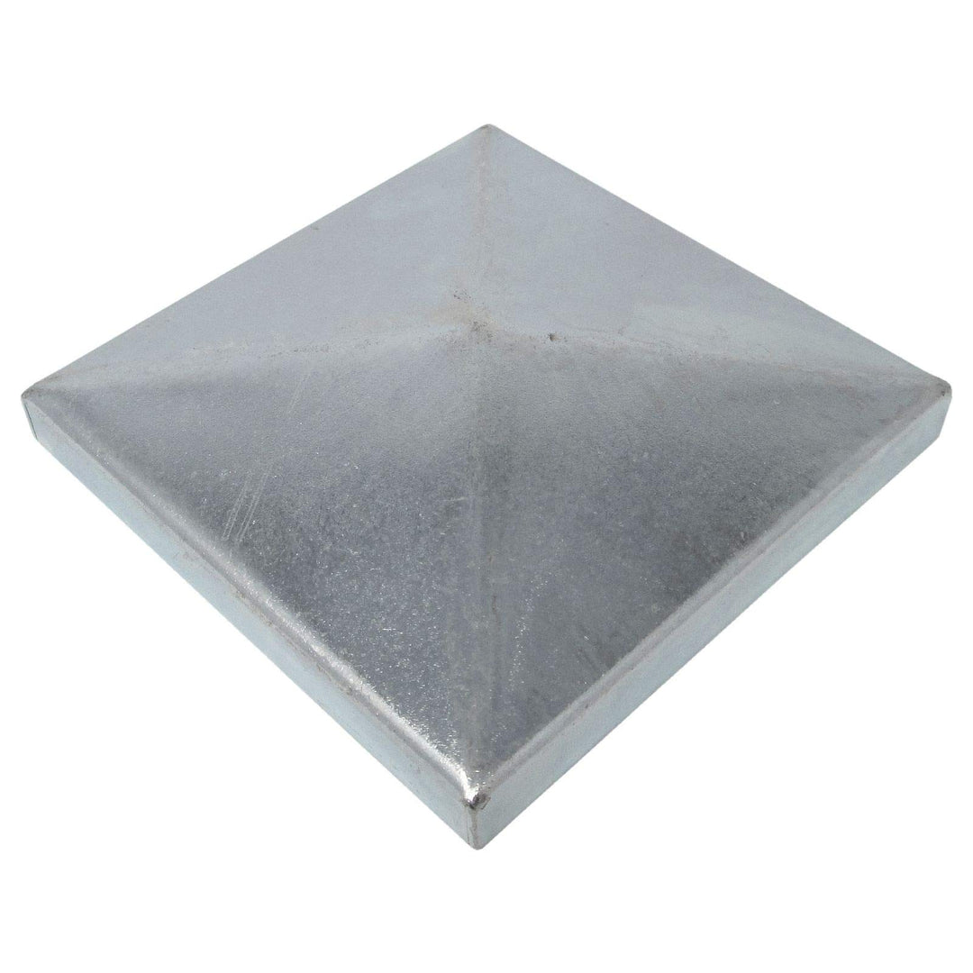 10 x SO-TOOLS® Pfostenkappe Pyramide Stahl verzinkt Abdeckkappe für Pfosten 80 x 80 mm 80 x 80 mm (1