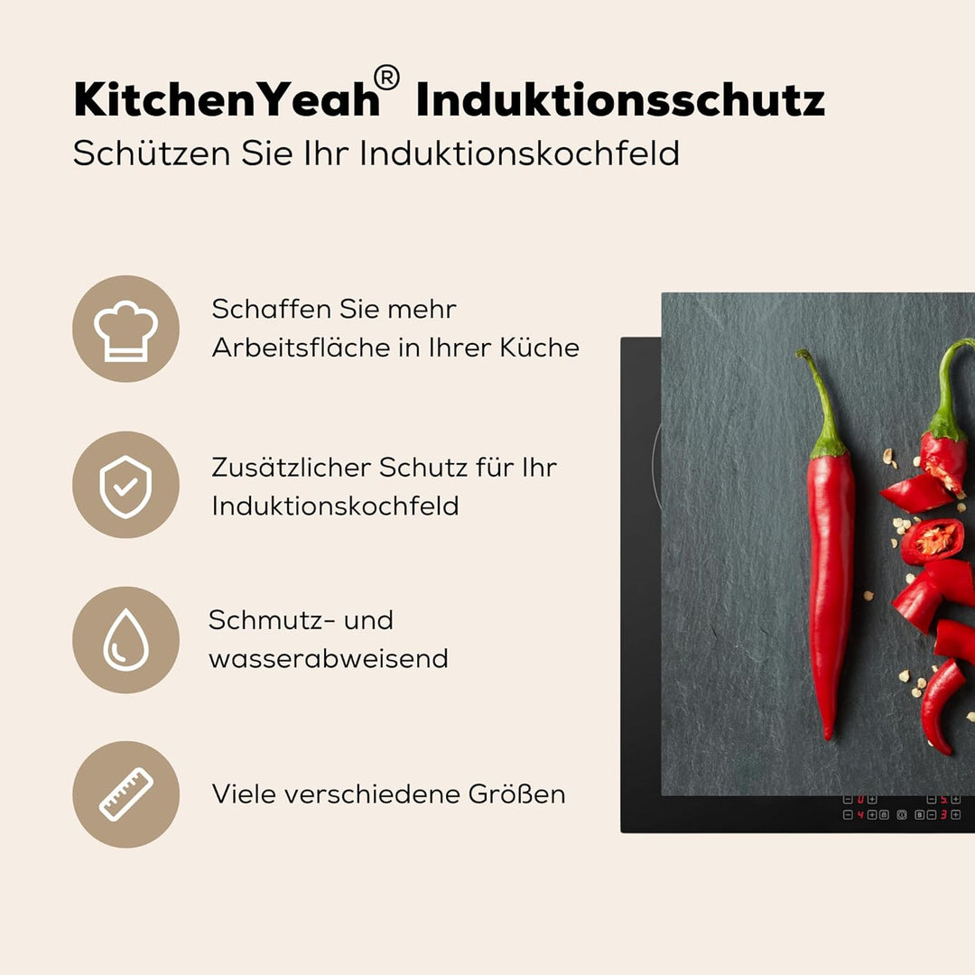 KitchenYeah© Herdabdeckplatte Einteilig Induktionsmatte Küche Abdeckung Ceranfeld Herd Abdeckplatte