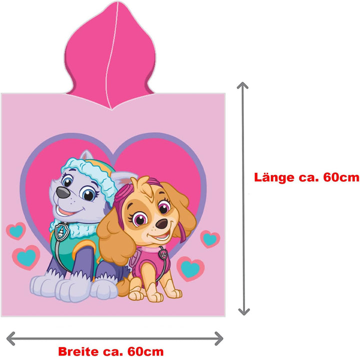 Paw Patrol Kinder Kapuzen Bade-Poncho Girl&
