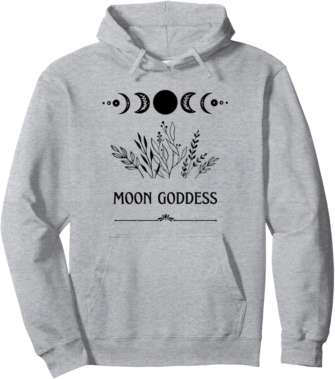 Mond Goddess Plants Mystical Plant Lady Wicca Pagan Witch Pullover Hoodie