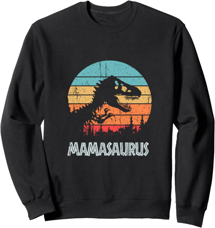 Mamasaurus Rex Vintage Retro Funny Mother's Day Sweatshirt