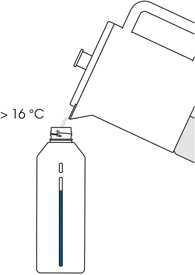 Stelton Brus Wassersprudler Flasche Steel | Edelstahl-Flaschen für Wassersprudler | Wasserflasche, 1