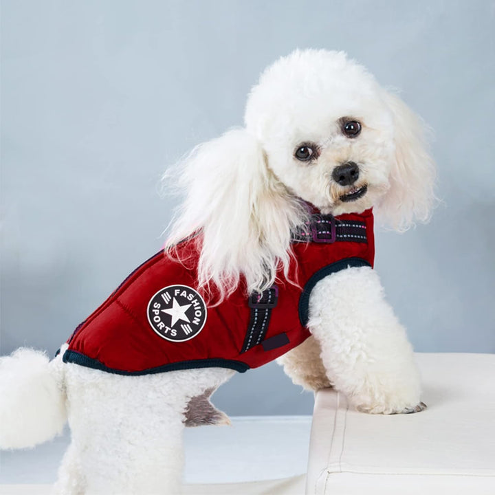 Aiboria Hundejacken für den Hundemantel Winter Winddicht Wasserdicht Skifahren Hundeweste Fleece War