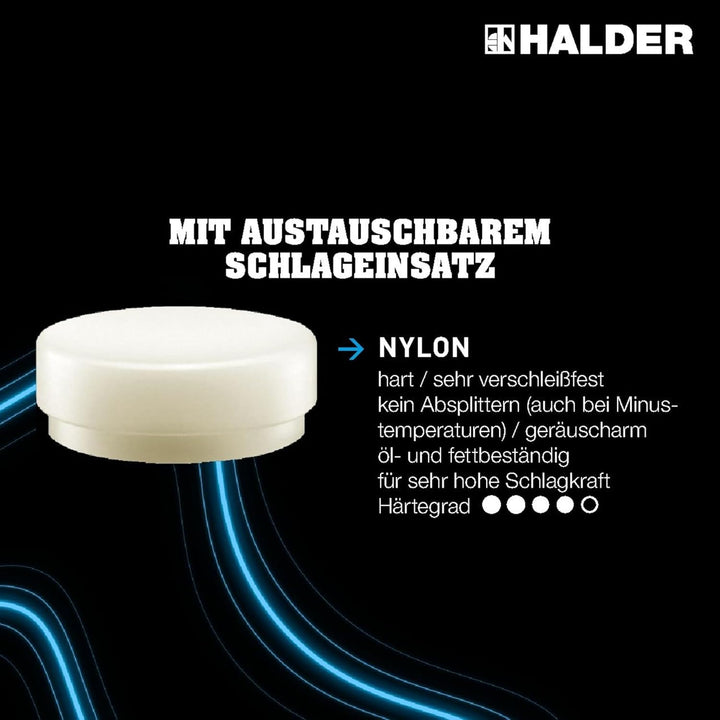 SUPERCRAFT-Einsatz für SUPERCRAFT-Vorschlaghammer | D=100 mm | 3508.100 D=100 mm Nylon, D=100 mm Nyl