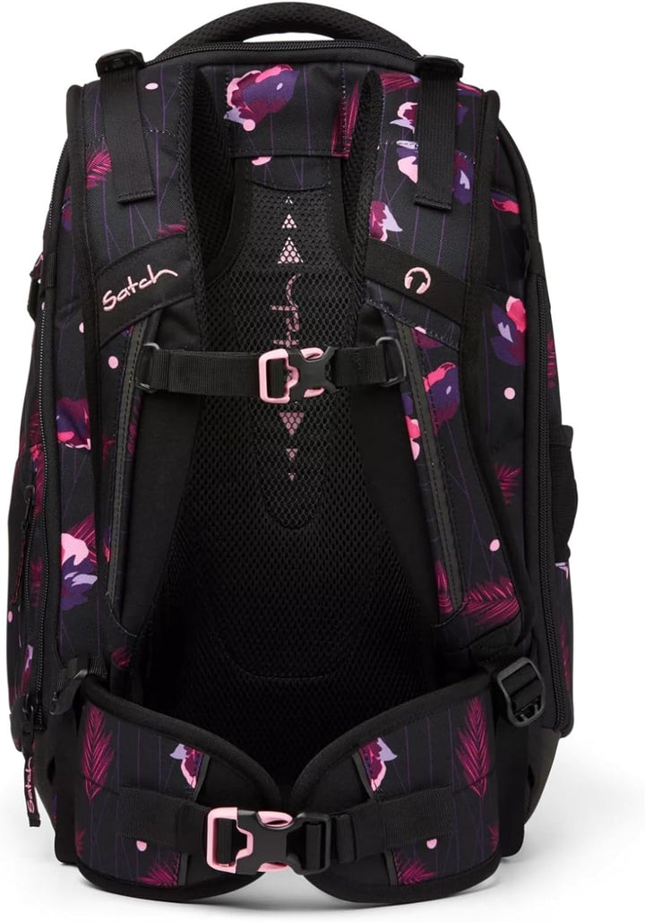 Satch Match Schulrucksack ab 5. Klasse, ergonomisch, erweiterbar auf 35 Liter, standfest, extra Fron