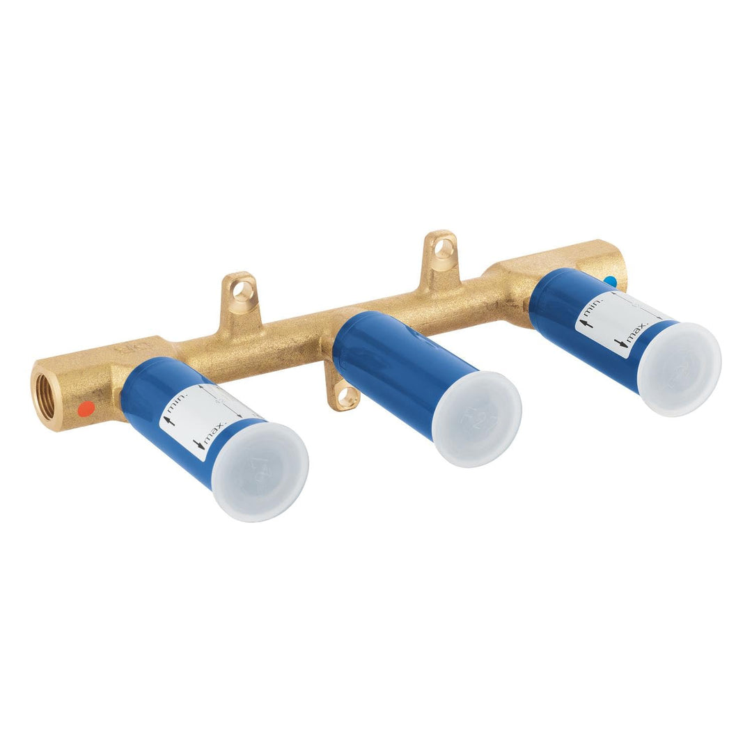 GROHE Zweihand Unterputz-Universal-Einbaukörper (1/2", Wandeinbau, mit Dichtmanschette), 29025002, S