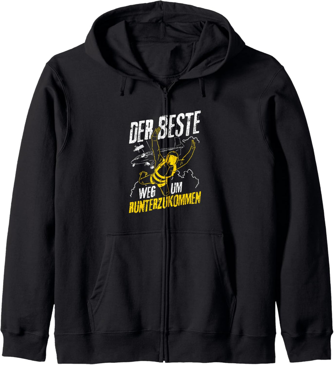 Der Beste Weg Um Runter Zu Kommen Fallschirmspringer Kapuzenjacke