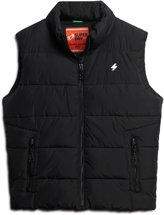 Superdry Bodywarmer Herren XL Schwarz, XL Schwarz