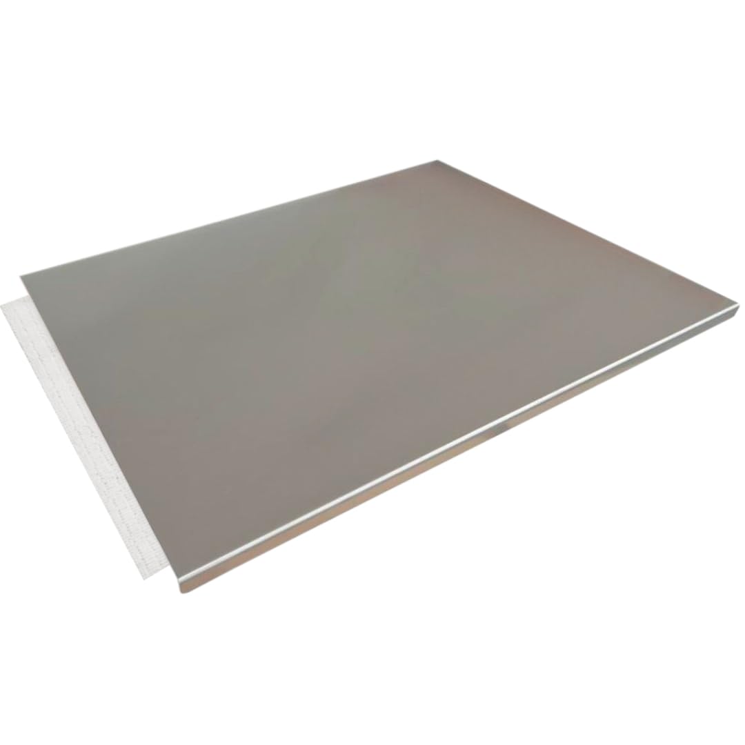 Edelstahl-Teigbrett 40×40 cm – Robust, hygienisch und korrosionsbeständig – Ideal zum Kneten, Ausrol