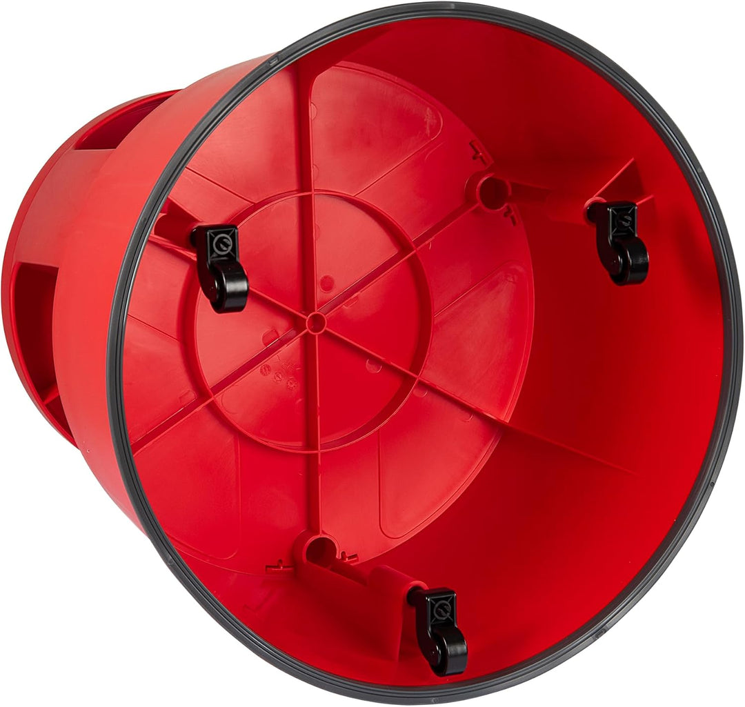WEDO Rollhocker Super Step – robuster Tritthocker aus bruchfestem Kunststoff, TÜV/GS-geprüft nach EU