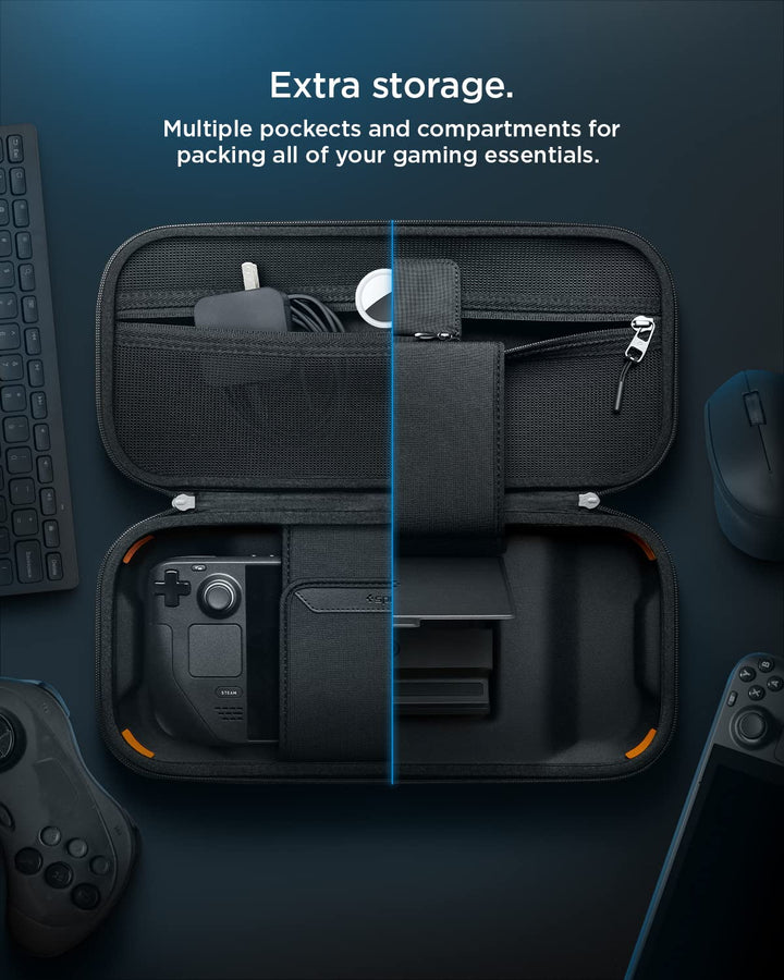 Spigen Rugged Armor Pro Tasche Hülle Kompatibel mit Steam Deck LCD (2022), Steam Deck OLED (2023) -