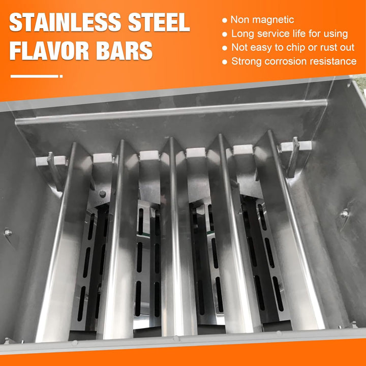 7636 Flavorizer Bar mit 69787 Edelstahl Brenner für Weber Spirit E-310 S-310 E-320 S-320 mit vordere