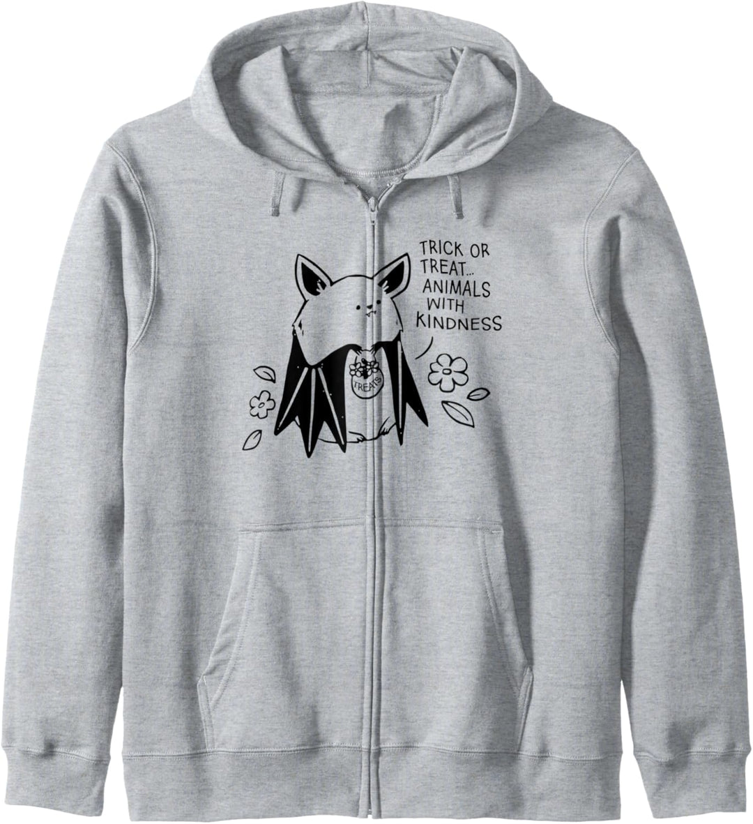 Trick Or Treat Animals With Kindness Bat Halloween Costume Kapuzenjacke
