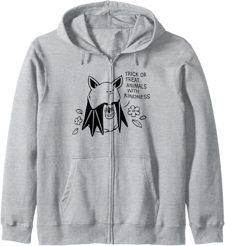 Trick Or Treat Animals With Kindness Bat Halloween Costume Kapuzenjacke