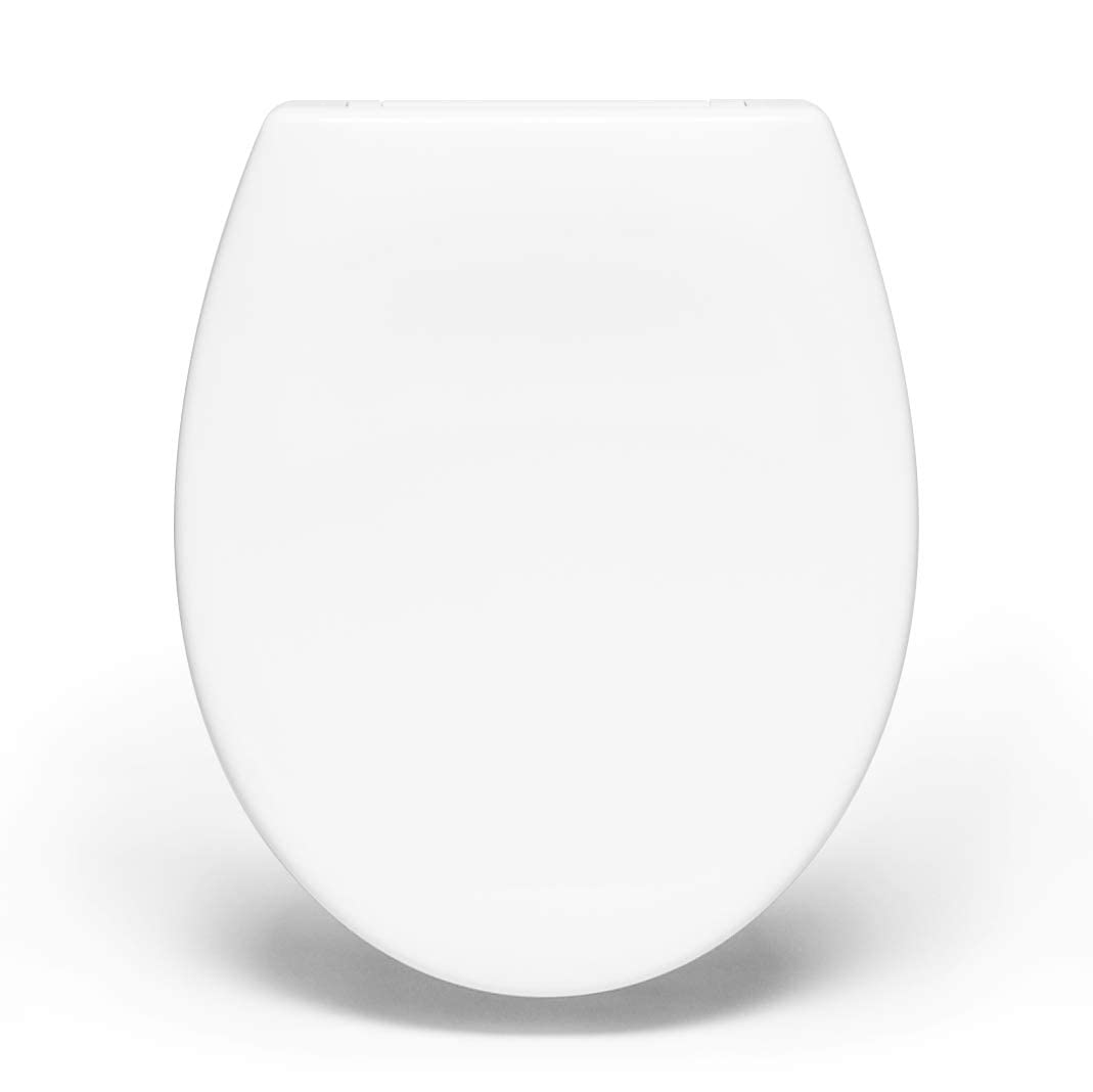 Bullseat® Toilettendeckel mit Absenkautomatik Abnehmbar weiss WC Sitz, Klodeckel Softclose, Klobrill