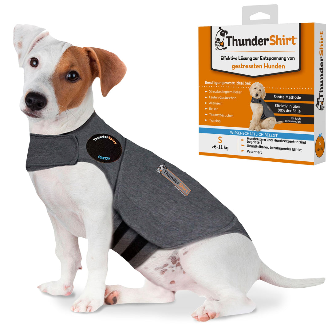 Thundershirt: Beruhigungsweste für Hunde - Grau - Grösse S S Nur Jacke, S Nur Jacke