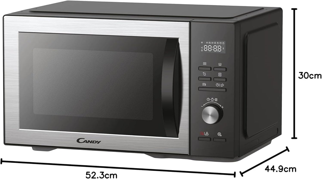 CMGA31EDLB Mikrowellengrill – 31 l – Leistung: 1000 W – Grill: 1000 W – Garraum aus Edelstahl – Digi