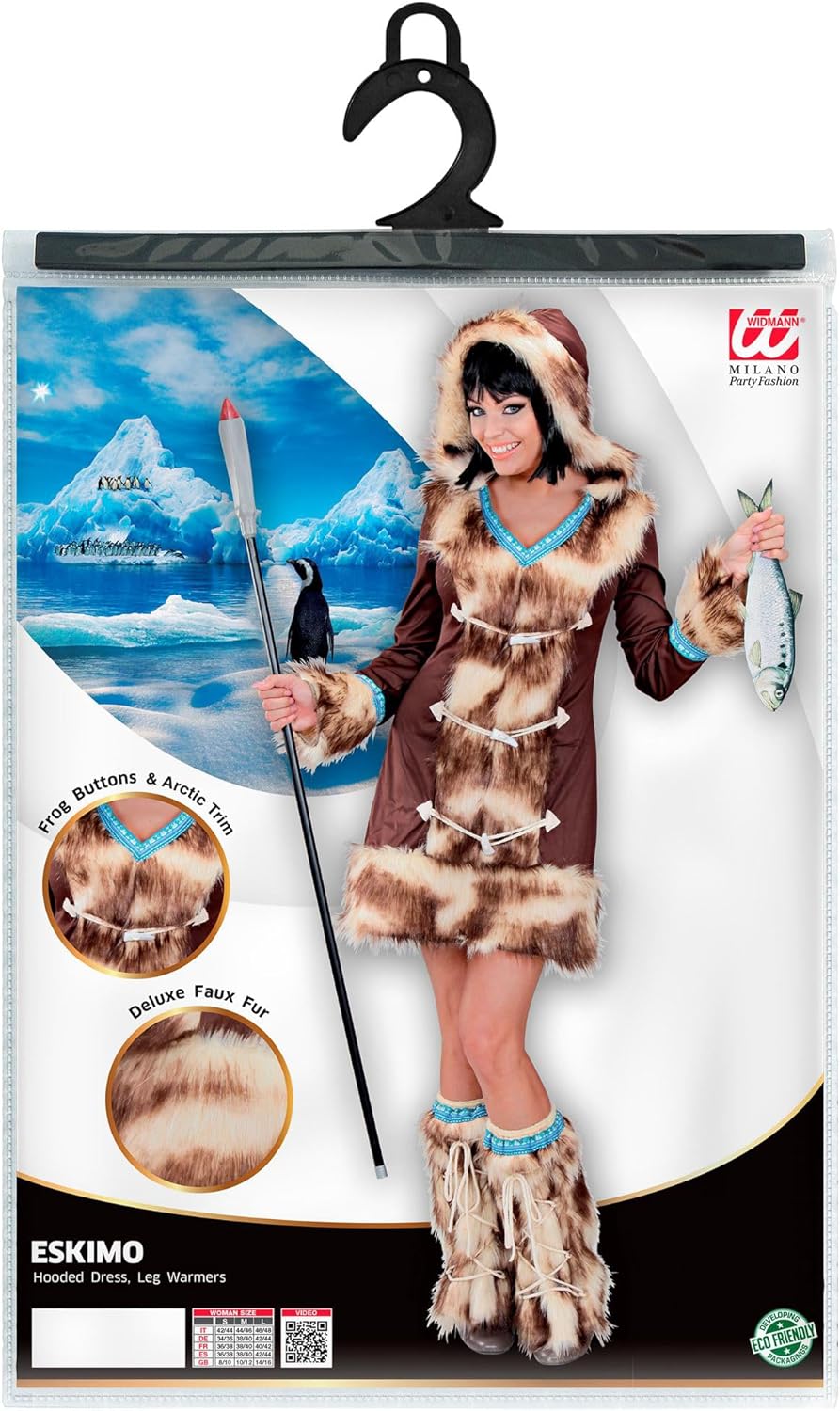 "AIKAA ESKIMO GIRL" (hooded dress, leg warmers) - (M), M