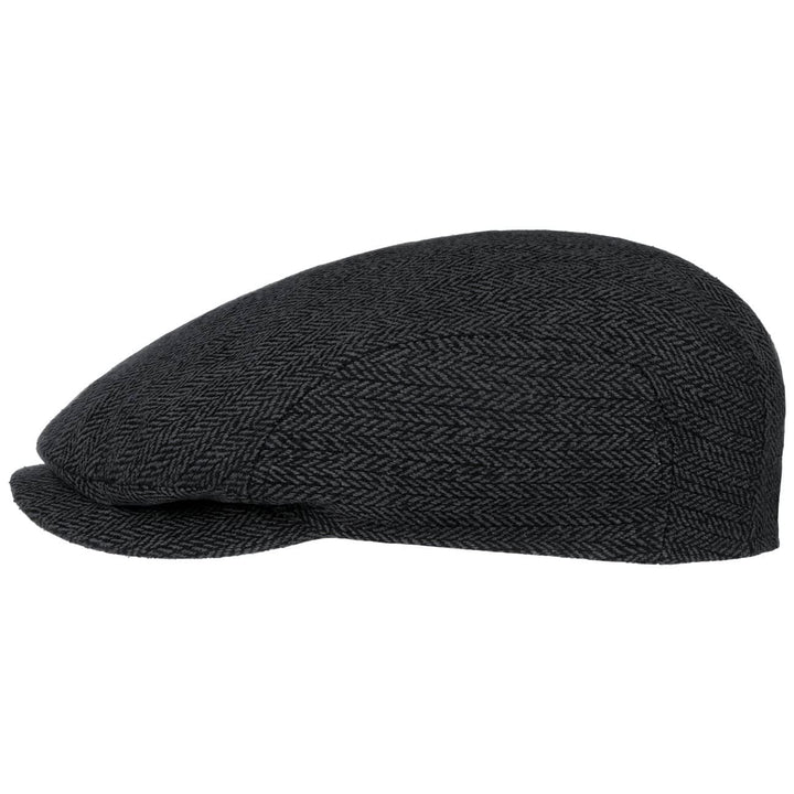 Stetson Herringbone Silk Driver Flatcap - Schirmmütze - Elegante Schiebermütze - Fischgrätmuster mit