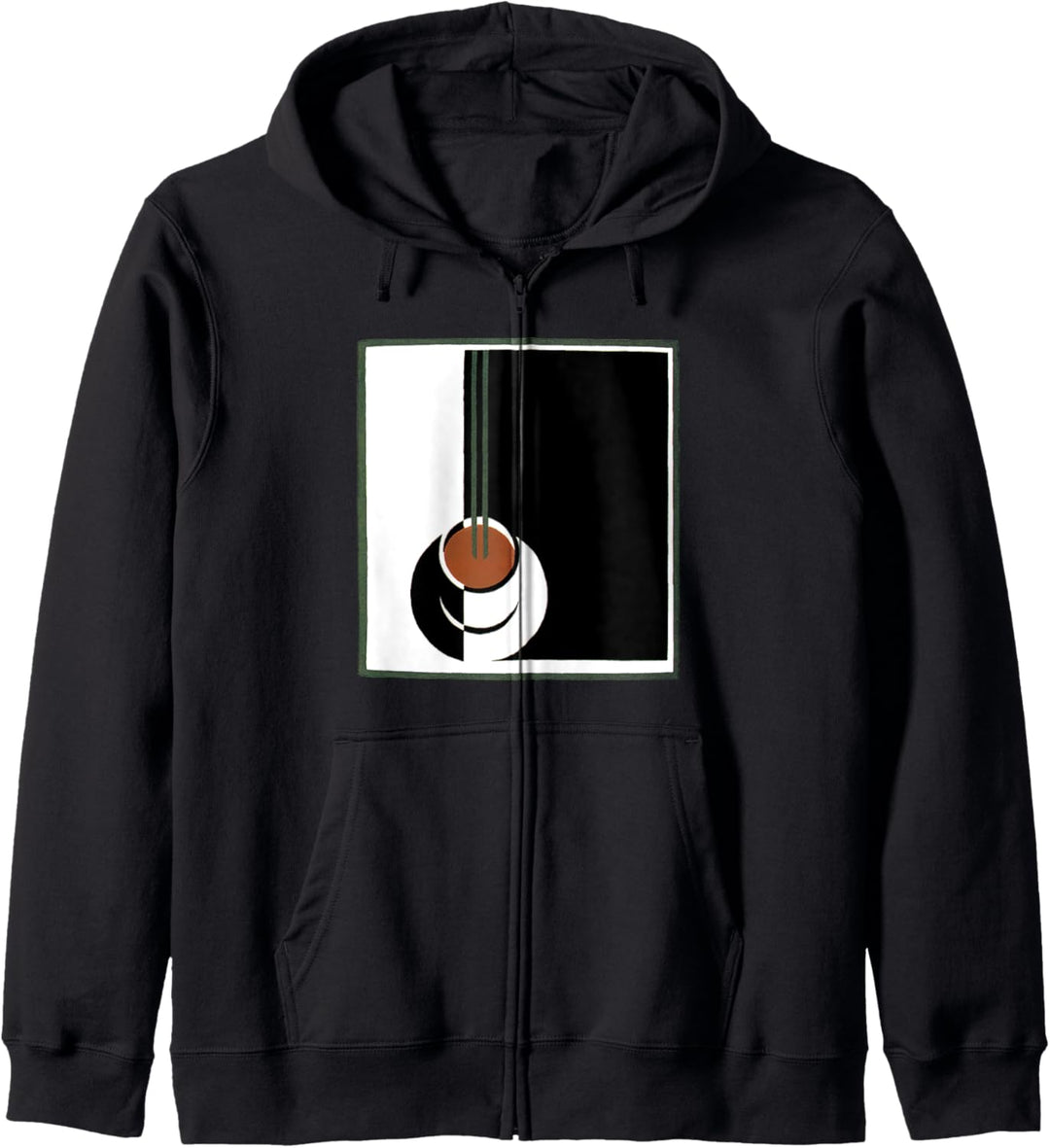 Tasse Kaffee im Art-Deco-Stil Kapuzenjacke