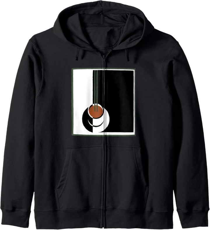 Tasse Kaffee im Art-Deco-Stil Kapuzenjacke