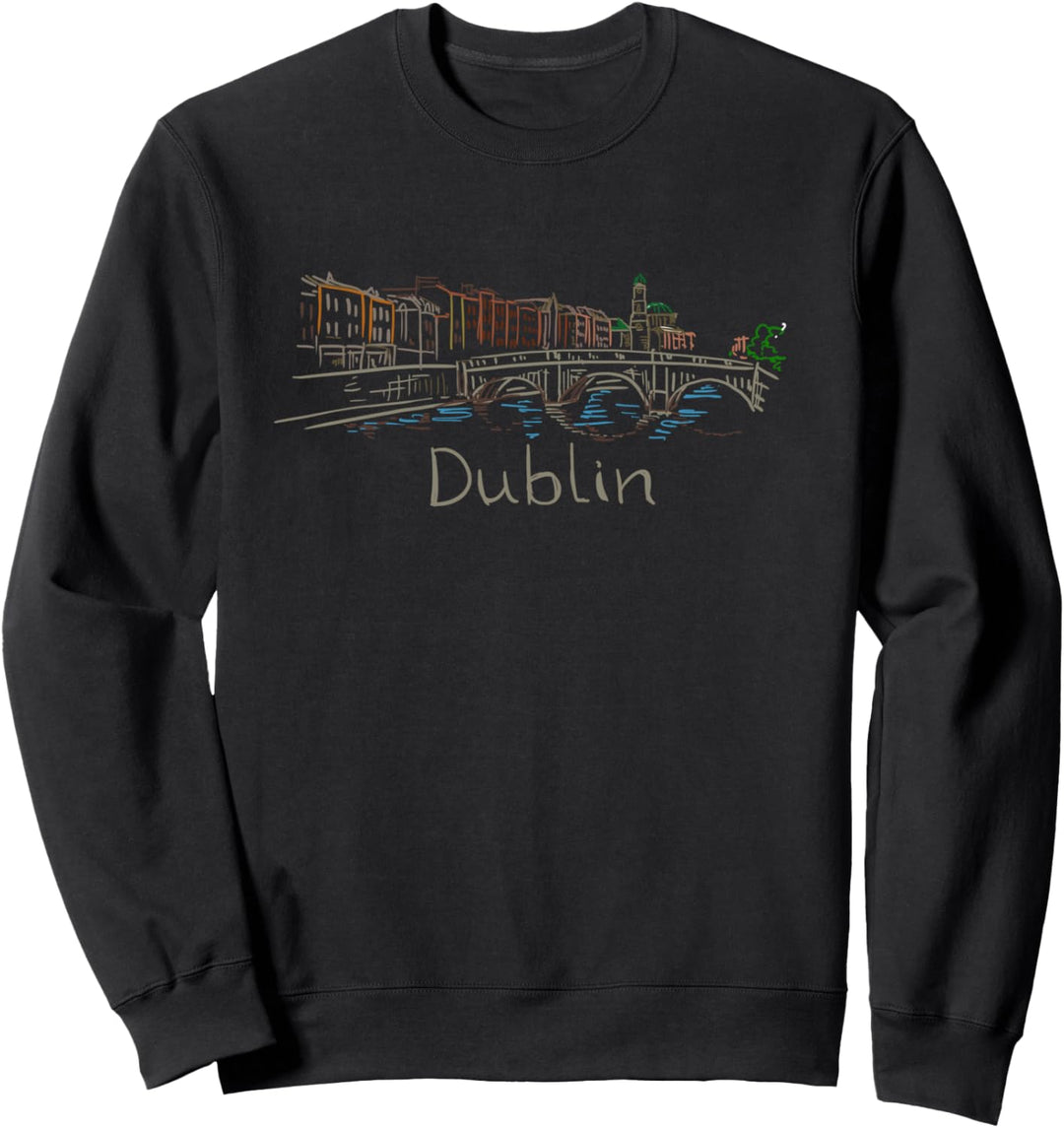 Dublin City Irland Souvenir Geschenk für Männer Frauen Sweatshirt