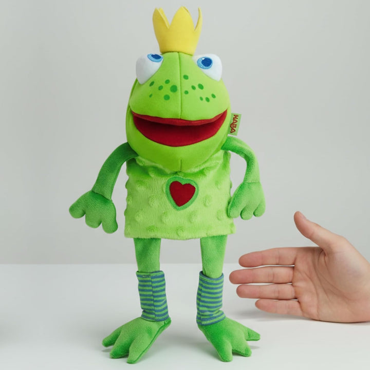 HABA 300490 - Handpuppe Froschkönig