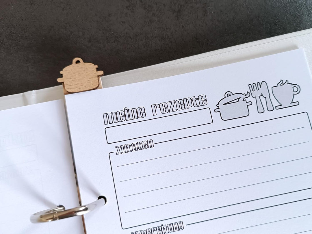 Rezeptordner MIT NAME Ringbuch für Rezepte DINA5