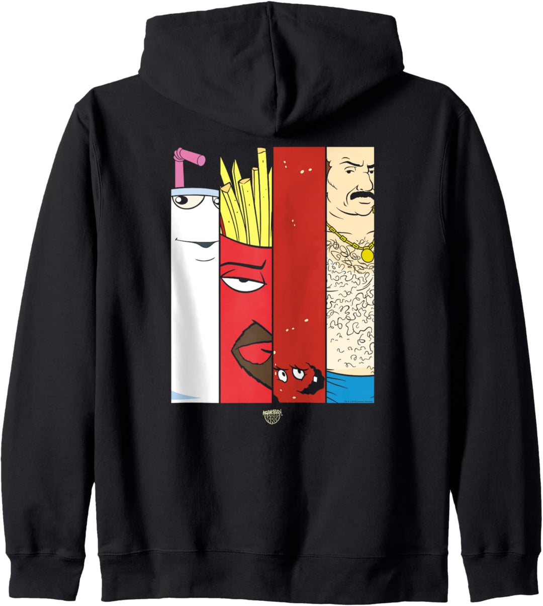 Aqua Teen Hunger Force Group Tiles Dark Kapuzenjacke